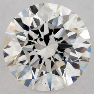 0.45 Carat Round H SI1 EX GIA Natural Diamond