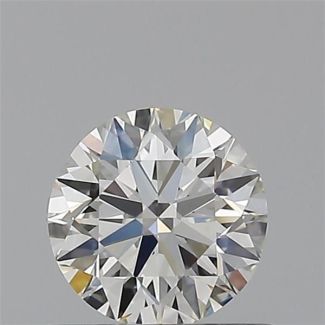 0.50 Carat Round H VVS2 EX VG GIA Natural Diamond