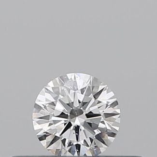 0.19 Carat Round D SI1 EX GIA Natural Diamond