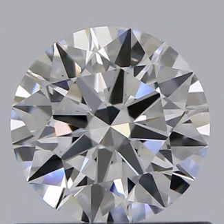 0.60 Carat Round D VS1 EX GIA Natural Diamond