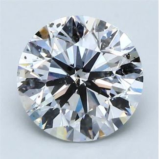 2.0 Carat Round D SI2 VG EX GIA Natural Diamond