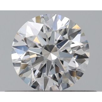 0.36 Carat Round E SI1 EX GIA Natural Diamond