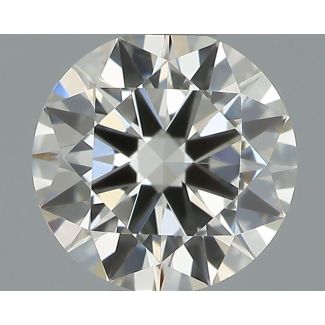 0.42 Carat Round H VVS1 EX IGI Natural Diamond