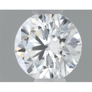 0.4 Carat Round F VS1 EX GIA Natural Diamond