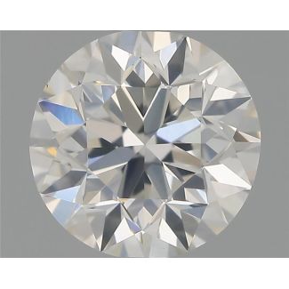 0.70 Carat Round H VS2 GD EX GIA Natural Diamond