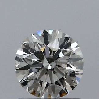 0.80 Carat Round J SI1 EX GIA Natural Diamond