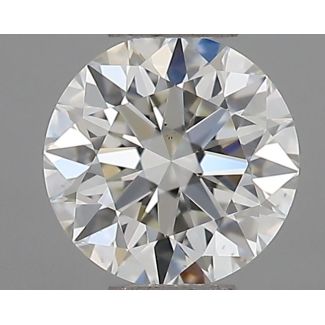 0.5 Carat Round H VS2 EX IGI Natural Diamond