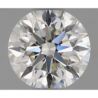 0.8 Carat Round H VVS2 EX GIA Natural Diamond