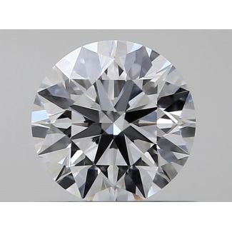 0.5 Carat Round F VVS1 EX GIA Natural Diamond