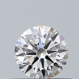 0.39 Carat Round G IF EX GIA Natural Diamond