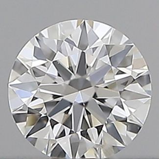 0.18 Carat Round E VVS2 EX GIA Natural Diamond