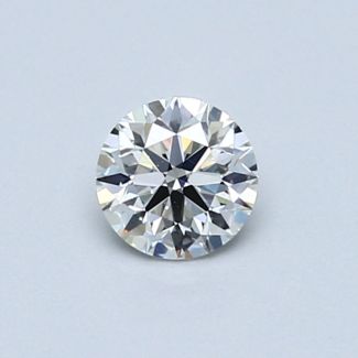 0.46 Carat Round H VS2 EX GIA Natural Diamond