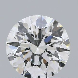 0.72 Carat Round E SI1 EX GIA Natural Diamond