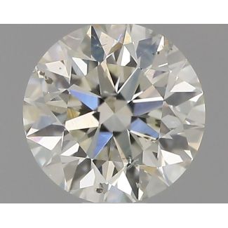 0.54 Carat Round H SI2 EX GIA Natural Diamond