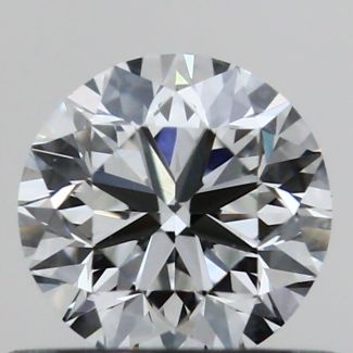 0.50 Carat Round F VVS2 VG EX GIA Natural Diamond