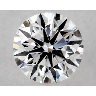 0.36 Carat Round F VVS1 EX GIA Natural Diamond