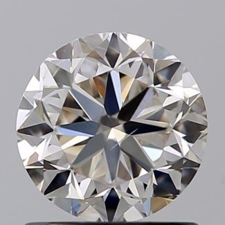 1.00 Carat Round J SI1 F EX VG GIA Natural Diamond