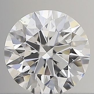 0.40 Carat Round F SI1 EX GIA Natural Diamond