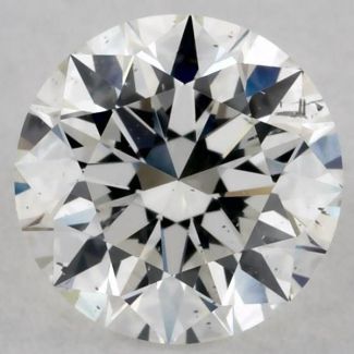 0.52 Carat Round G SI2 EX GIA Natural Diamond