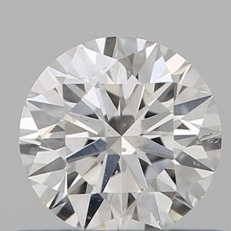 0.56 Carat Round G SI1 EX GIA Natural Diamond