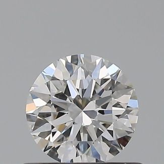 0.52 Carat Round D VVS1 EX IGI Natural Diamond