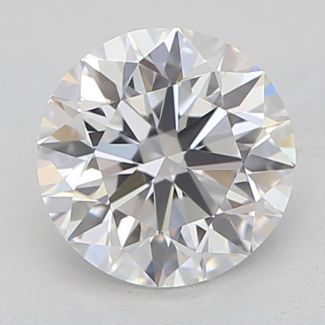 0.51 Carat Round F VVS2 EX GIA Natural Diamond