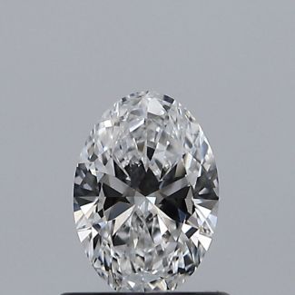 0.54 Carat Oval D VVS1 - VG GIA Natural Diamond