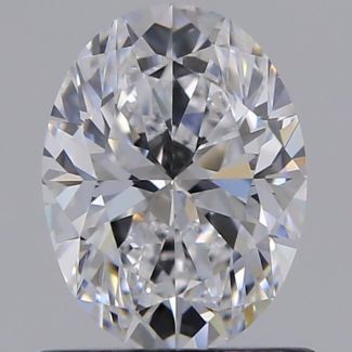 0.80 Carat Oval D VS1 - VG EX GIA Natural Diamond