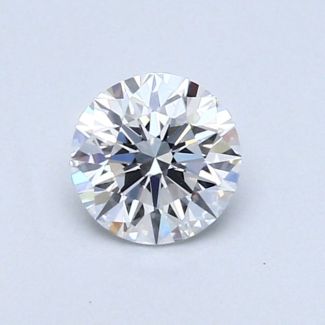 0.53 Carat Round D VS2 VG EX GIA Natural Diamond