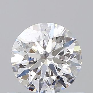 0.60 Carat Round D SI1 EX GIA Natural Diamond