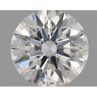 0.50 Carat Round F SI2 VG GD EX GIA Natural Diamond