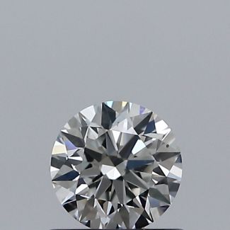 0.55 Carat Round F SI1 EX GIA Natural Diamond