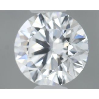 0.31 Carat Round F SI1 EX GIA Natural Diamond