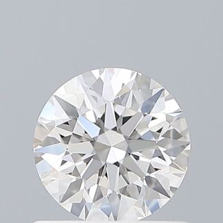 0.66 Carat Round D VVS2 EX GIA Natural Diamond