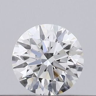 0.18 Carat Round F VS1 EX GIA Natural Diamond