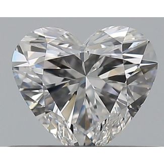 0.46 Carat Heart F VS1 - EX VG GIA Natural Diamond