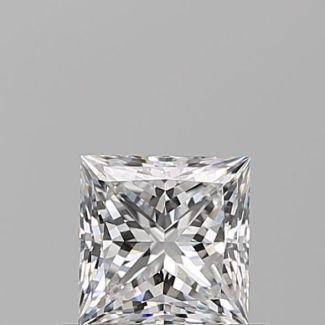 0.62 Carat Princess E VVS2 - VG GIA Natural Diamond