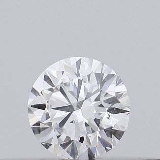 0.18 Carat Round D SI2 EX VG GIA Natural Diamond