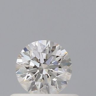 0.40 Carat Round I VS2 EX VG GIA Natural Diamond