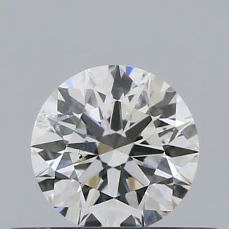 0.33 Carat Round F SI1 EX IGI Natural Diamond