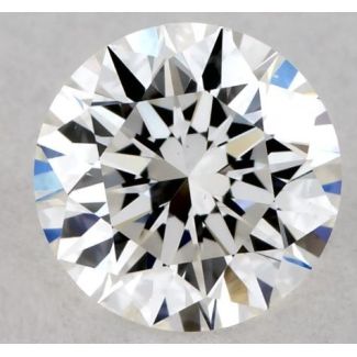 0.43 Carat Round F VVS2 EX GIA Natural Diamond