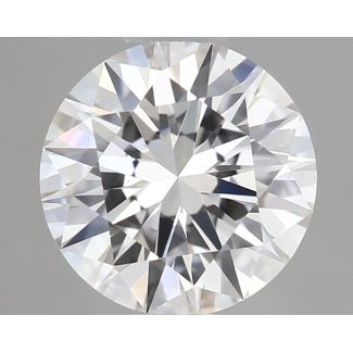 0.53 Carat Round D VS2 EX GIA Natural Diamond