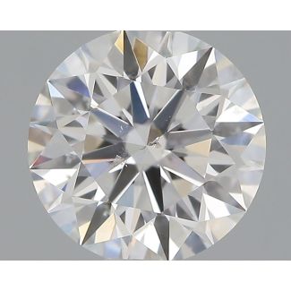 0.6 Carat Round F SI1 EX GIA Natural Diamond