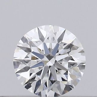 0.2 Carat Round D VVS1 EX GIA Natural Diamond