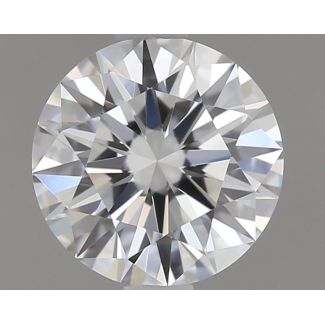 0.41 Carat Round F IF EX GIA Natural Diamond