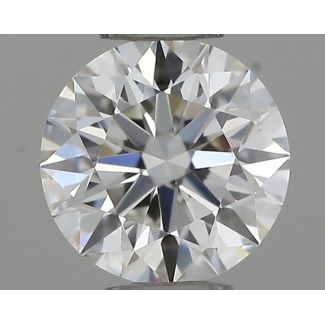 0.34 Carat Round G VVS2 EX IGI Natural Diamond