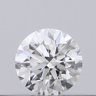 0.16 Carat Round F SI1 EX VG GIA Natural Diamond