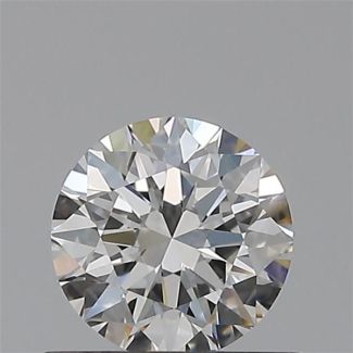 0.50 Carat Round F VVS2 EX GIA Natural Diamond