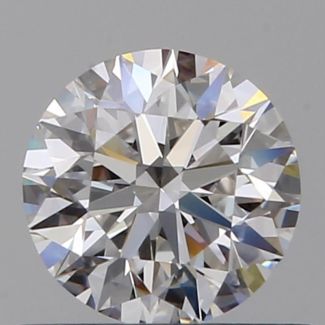 0.52 Carat Round F VVS2 EX GIA Natural Diamond