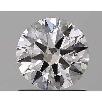 0.92 Carat Round F VVS1 EX GIA Natural Diamond